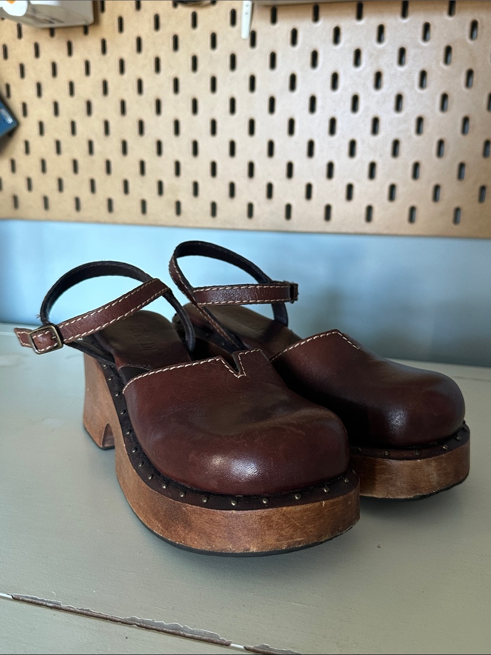 Rinaldi platform wooden Clogs